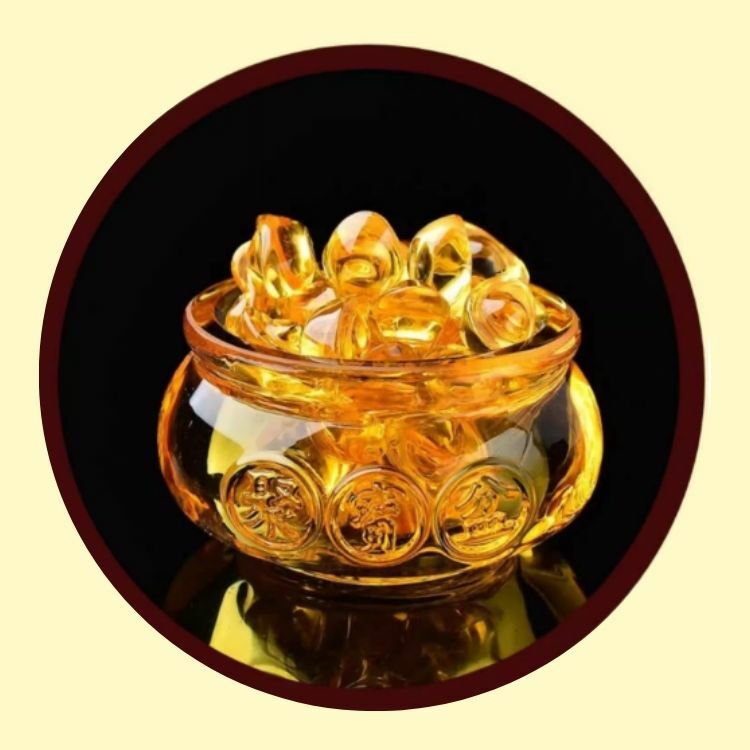 招財庫｜招財黃琉璃聚寶盆