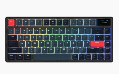 Ajazz x Nacode AK832Pro 三模機器鍵盤 青軸 RGB黑藍紅(平行進口)