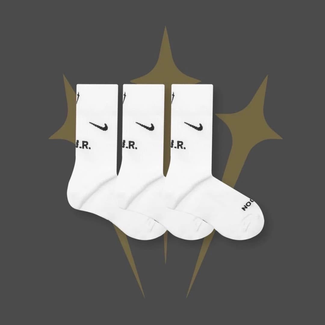 2024AW NIKE NOCTA Crew Socks 3 Pack 勾勾 長襪 襪子 一包 三雙 現貨