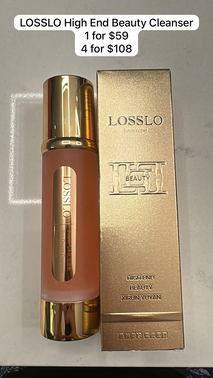 1 LOSSLO HIGH END BEAUTY CLEANSER $59