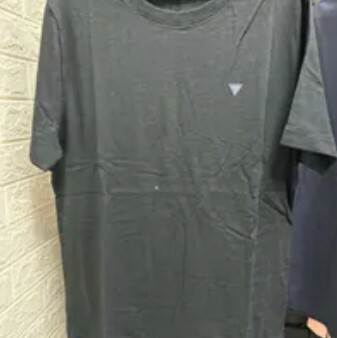 [S] GUESS COUPLE SLUB ROUND S/S T-SHIRT,BLACK, NO2KE433-BLK [FINAL SALE] (SGU595)