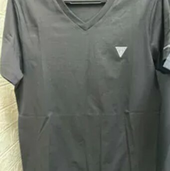 [S] GUESS HEADQUARTERS COUPLE COOLING HIGH END V-NECK S/S T-SHIRT WOMEN,BLACK, OO2KE440-BLK [FINAL SALE] (SGU601)