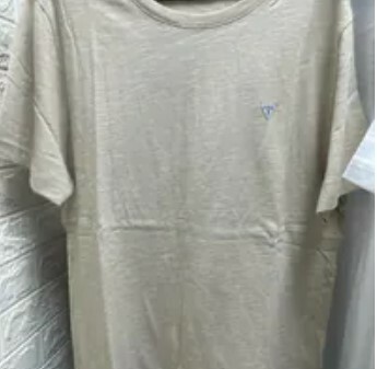[S] GUESS EMBOSSED LETTERING SHORT SLEEVE T-SHIRT,LIGHT BEIGE, NO2KE433-LBE [FINAL SALE] (SGU608)