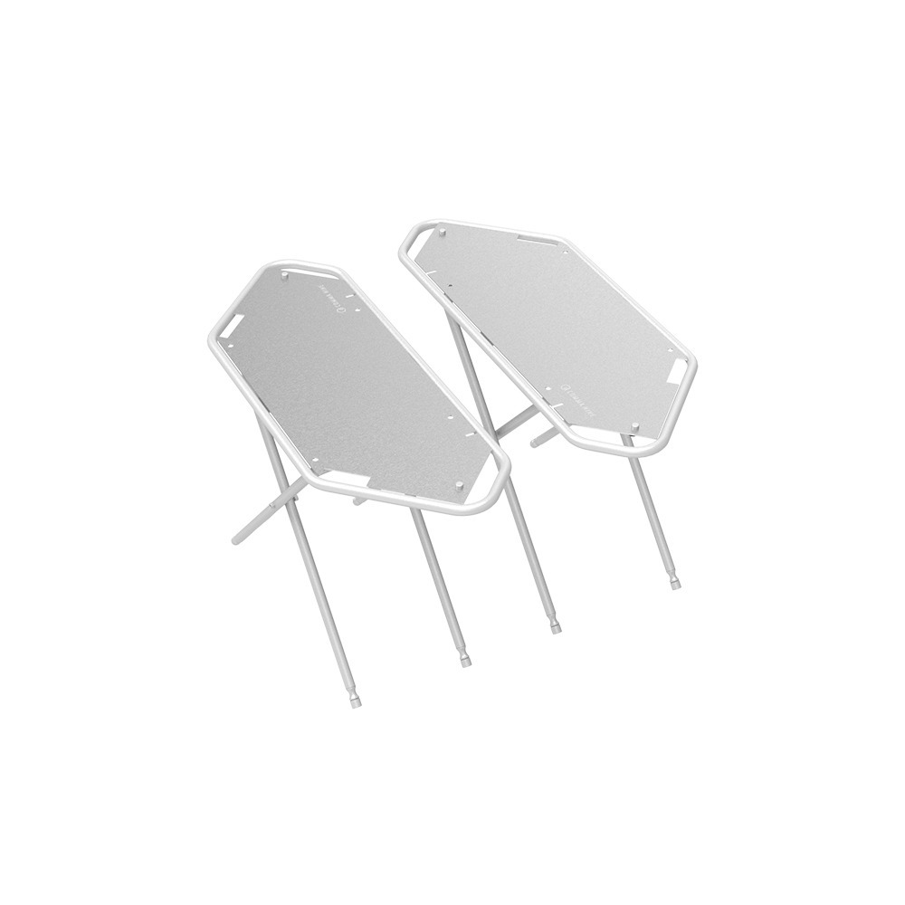 Comma Nine｜Lands 組合邊桌｜不鏽鋼