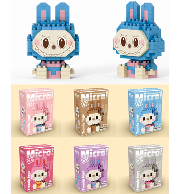 labubu乐高小颗粒微颗粒