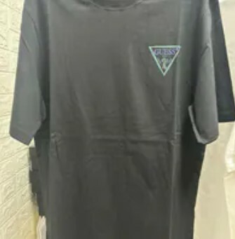 [S] GUESS SIGNATURE SMALL LOGO S/S T-SHIRT,BLACK, MO92K9404-BLK (SGU620)