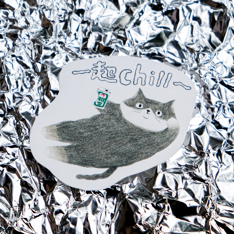 鳥控 bird cone｜防水貼紙｜一起chill