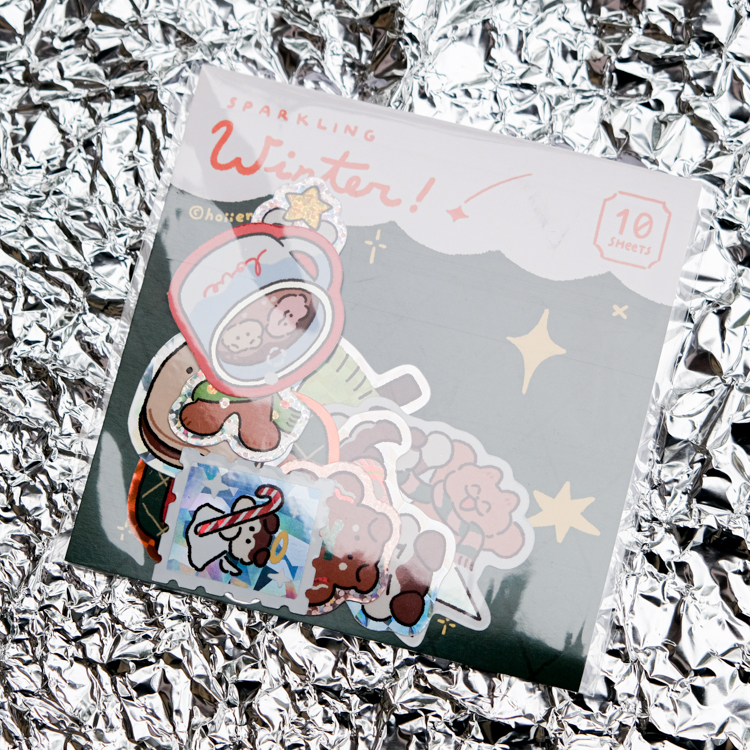 Hoi ホーイ｜絕版｜雷射貼紙組｜閃亮冬日