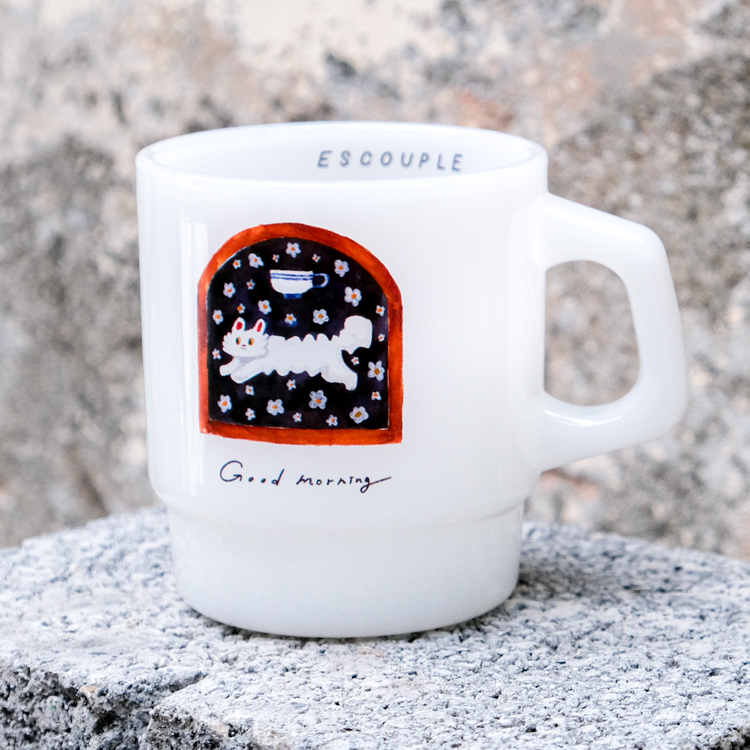 一氏夫婦 Escouple｜玻璃杯｜貓咪