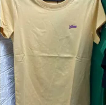 [S] GUESS WOMEN'S MINI LETTERING SHORT SLEEVE T-SHIRT,YELLOW, YO2K9486-YLW [FINAL SALE] (SGU627)