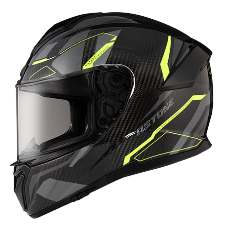 ASTONE GT6F 透明碳纖 YA2黃 輕量 彩繪 全罩式帽款