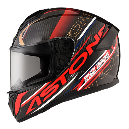 ASTONE GT6F 碳纖 YA3紅 輕量 彩繪 全罩式帽款