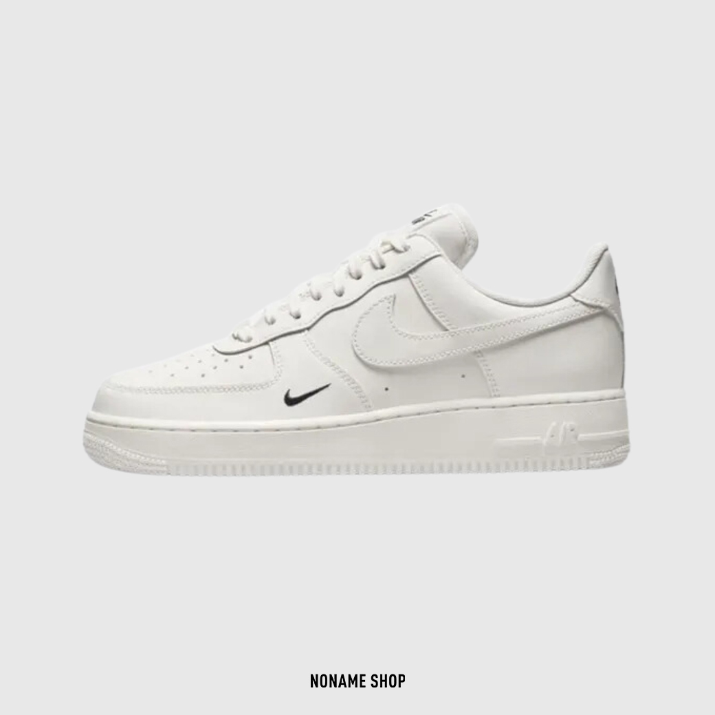 NIKE AIR FORCE 1 AF1 '07 小刺繡 SWOOSH 奶油白 (女款)