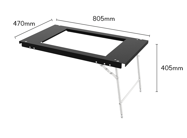 Comma Nine｜2 單位延伸底板框｜不鏽鋼