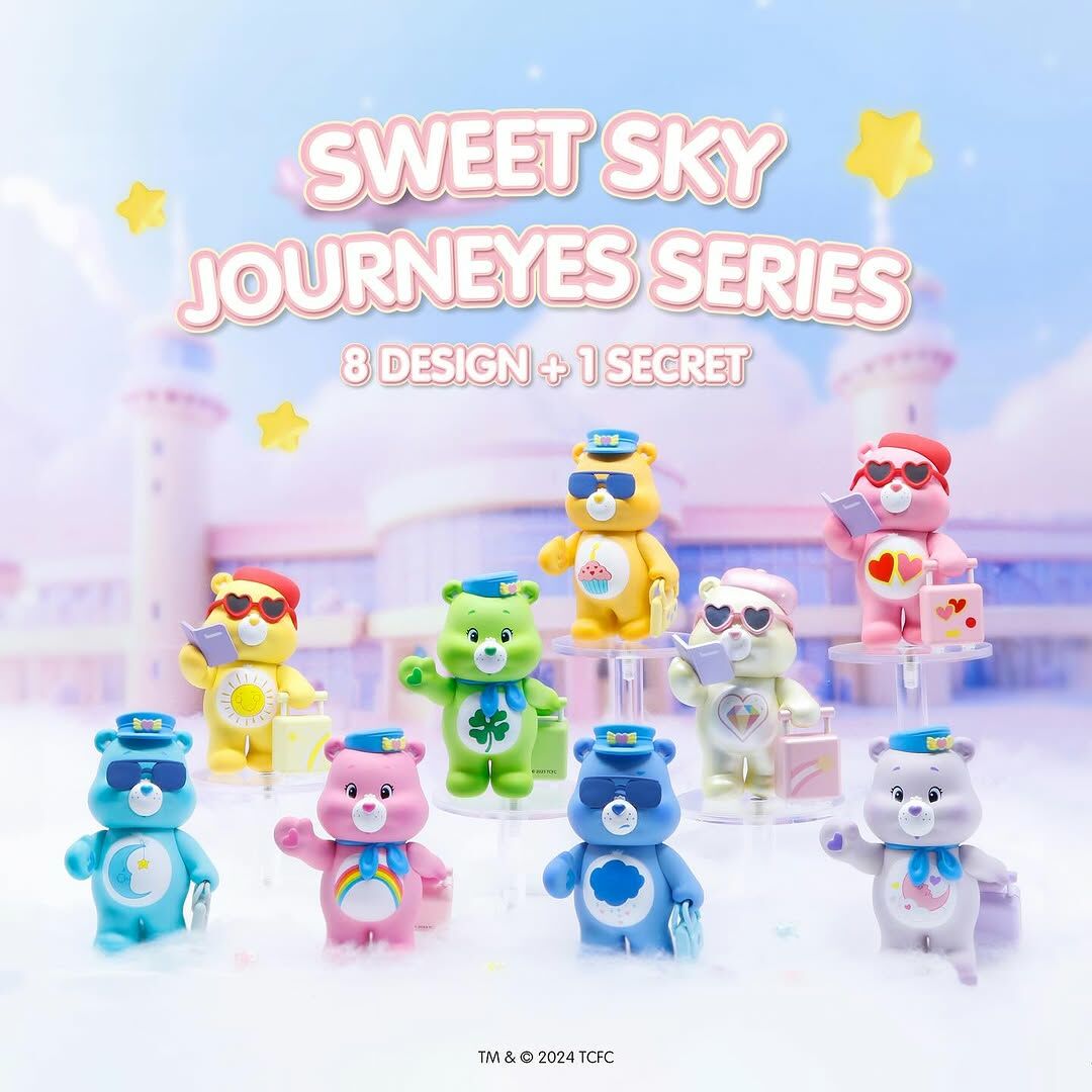 🇹🇭 CARE BEARS 彩虹熊 天空旅程系列 航空主題 盲盒 公仔 擺設 / 預購
