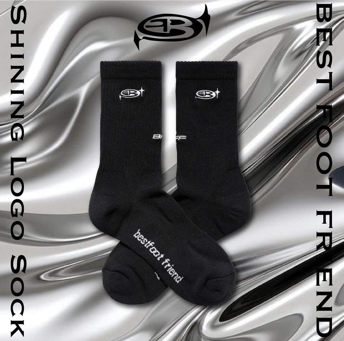 BFF Shining logo scok BF24023 2色