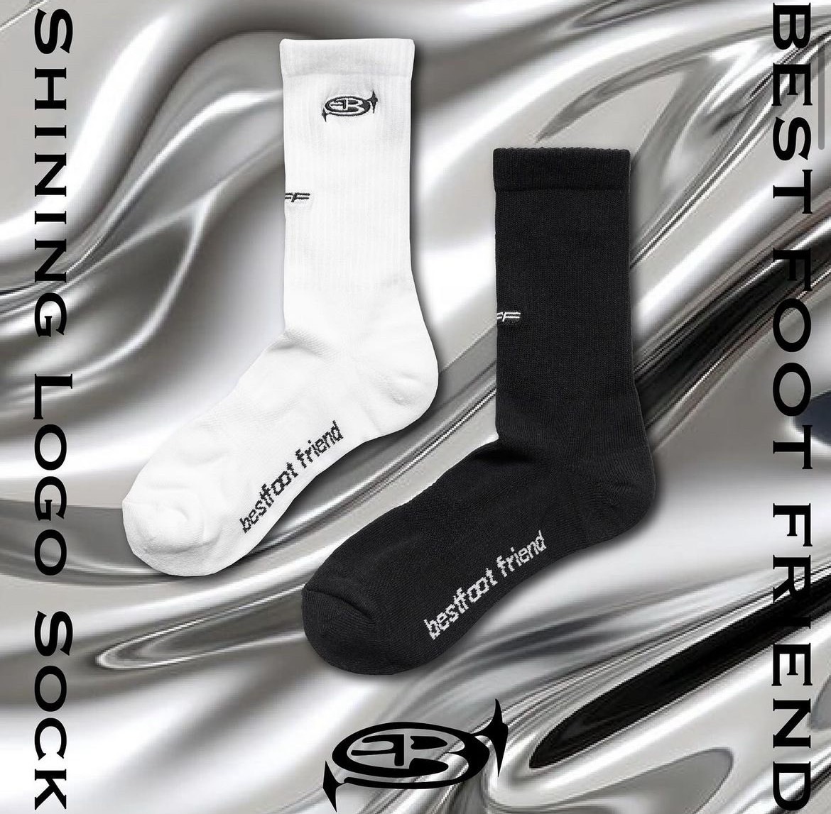 BFF Shining logo scok BF24023 2色