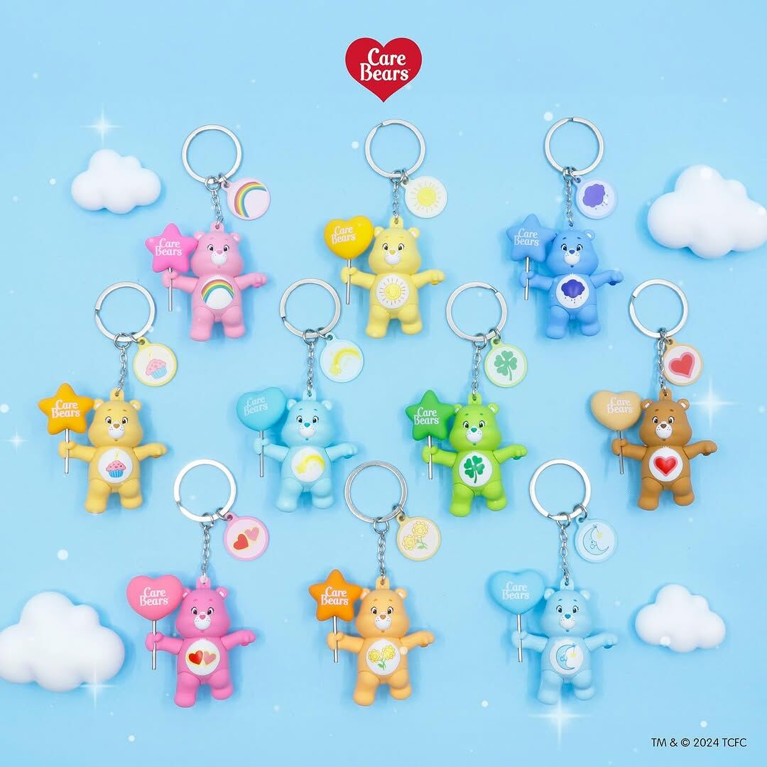 🇹🇭 CARE BEARS 彩虹熊 天空漫遊系列 立體吊飾 鑰匙圈 / 預購