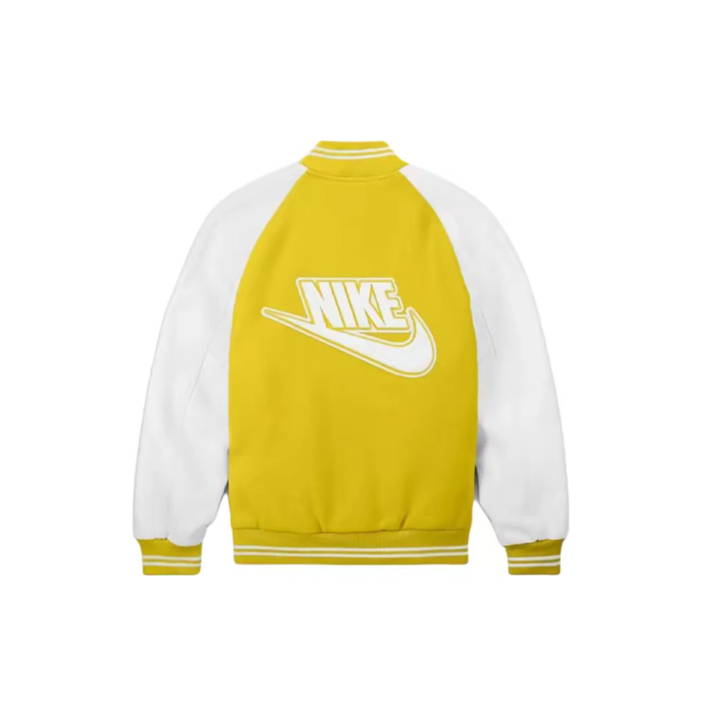 NIGO x Nike AS NRG Varsity Jacket Yellow 棒球外套 檸檬黃 聯名款 FV5671-735