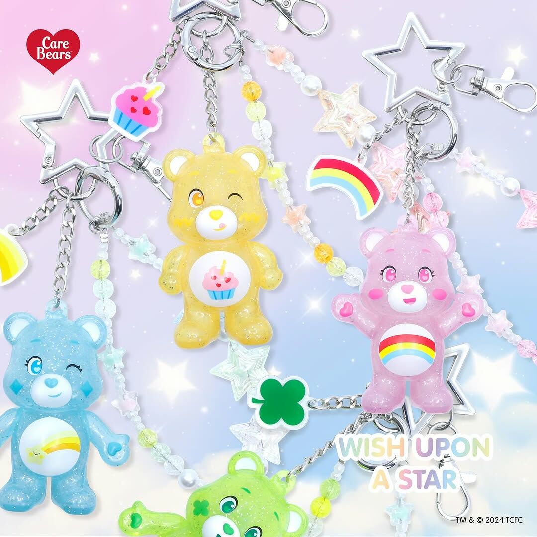🇹🇭 CARE BEARS 彩虹熊 星星許願系列 吊飾 鑰匙圈 鑰匙扣 掛環 / 預購