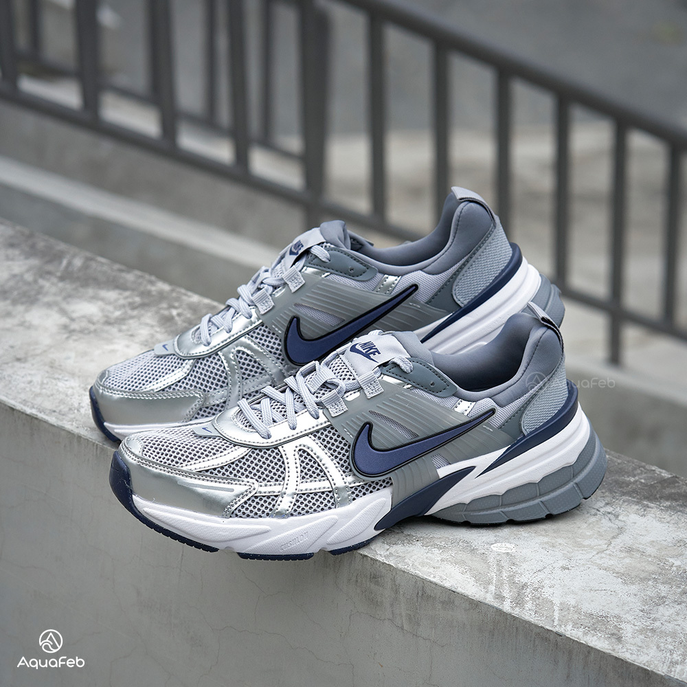 Nike V2K Run 男 銀紫 復古 厚底 情侶鞋 老爹鞋 透氣 休閒 緩震 V2K 休閒鞋 HJ4497-002