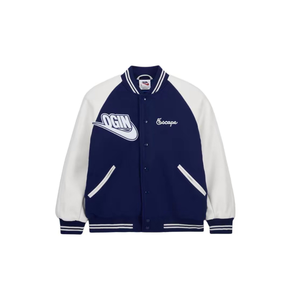 NIGO x Nike AS NRG Varsity Jacket Navy 棒球外套 海軍藍 聯名款 FV5671-492