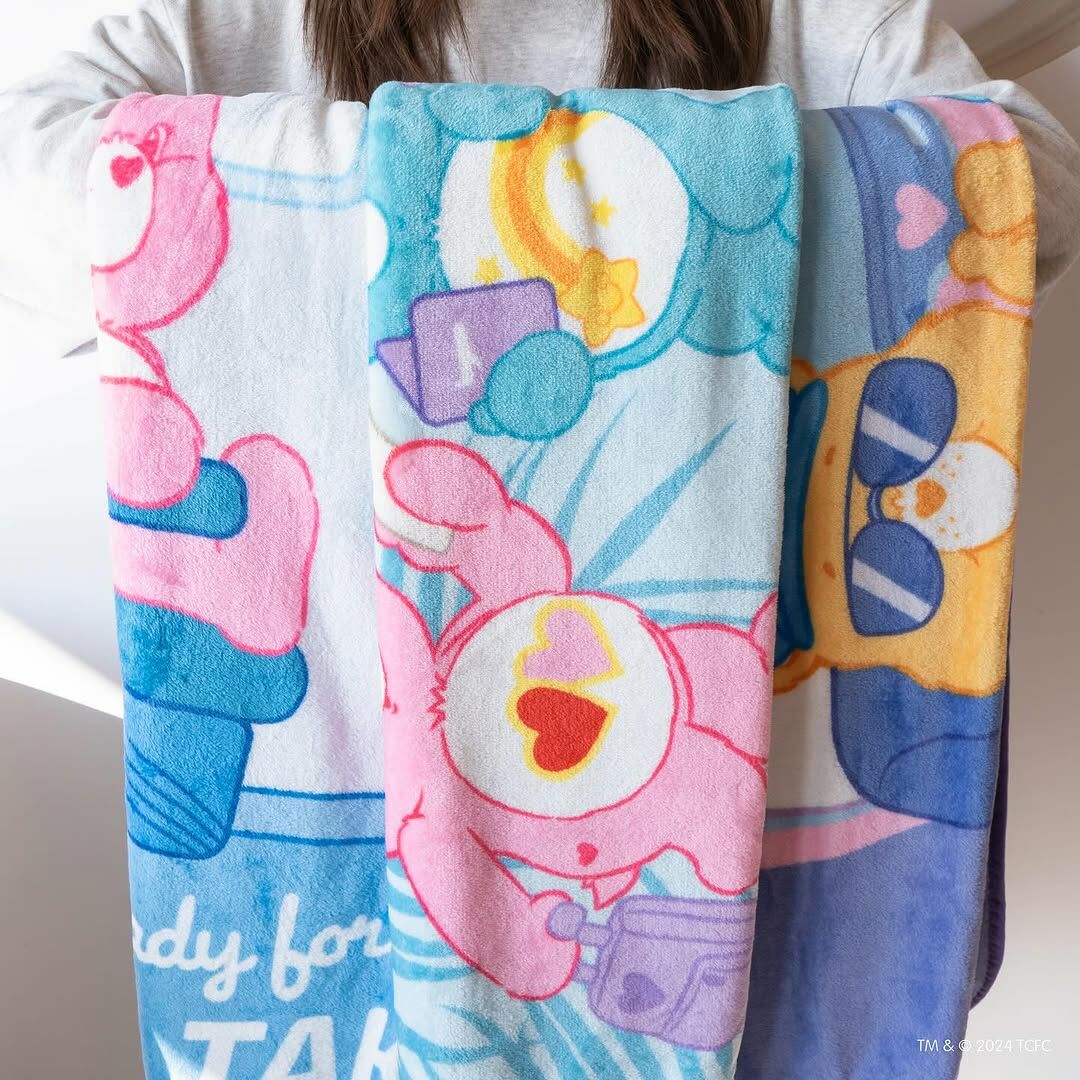 🇹🇭 CARE BEARS 彩虹熊 航空系列 毛毯 毯子 / 預購