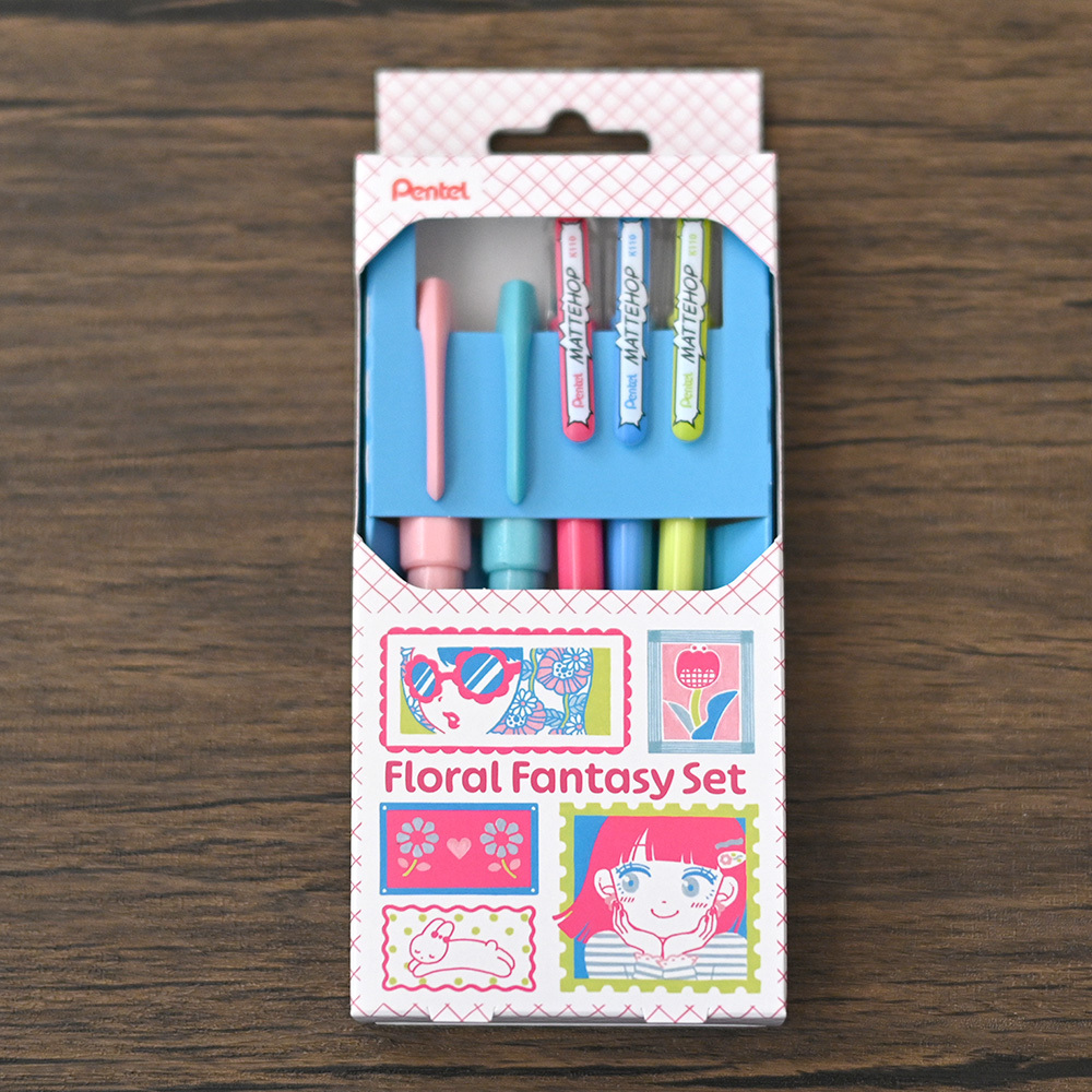 Pentel MATTEHOP 繽紛筆＋ 柔繪筆 復古限定組
