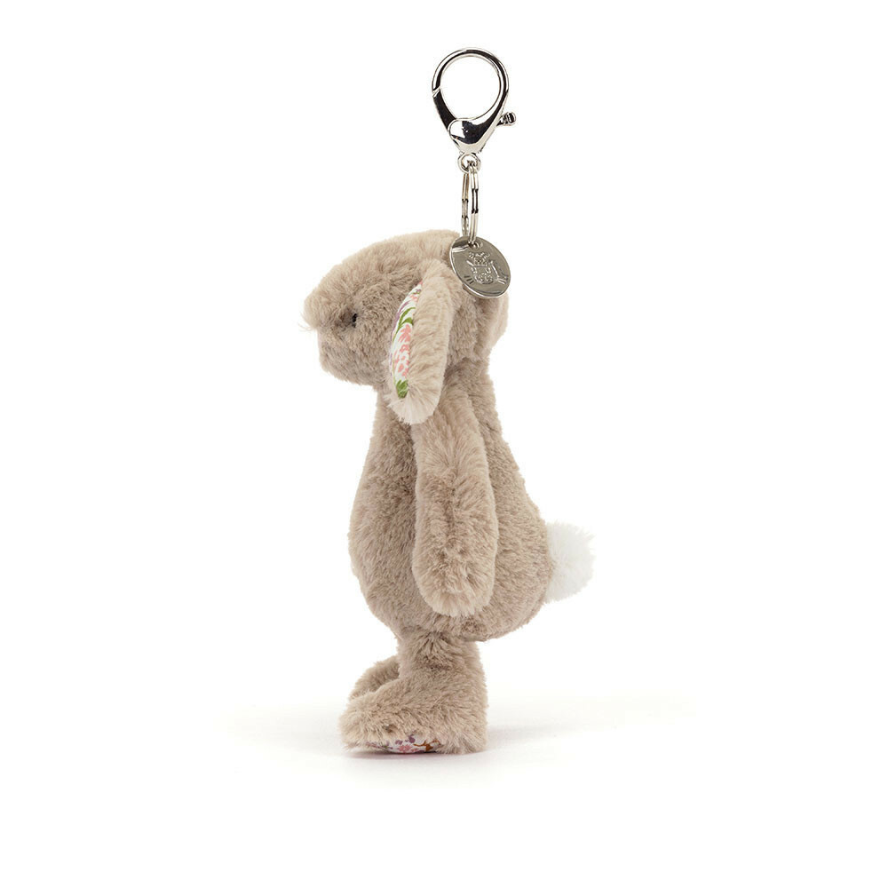 JELLYCAT Blossom Beige Bunny 'Petal' Bag Charm