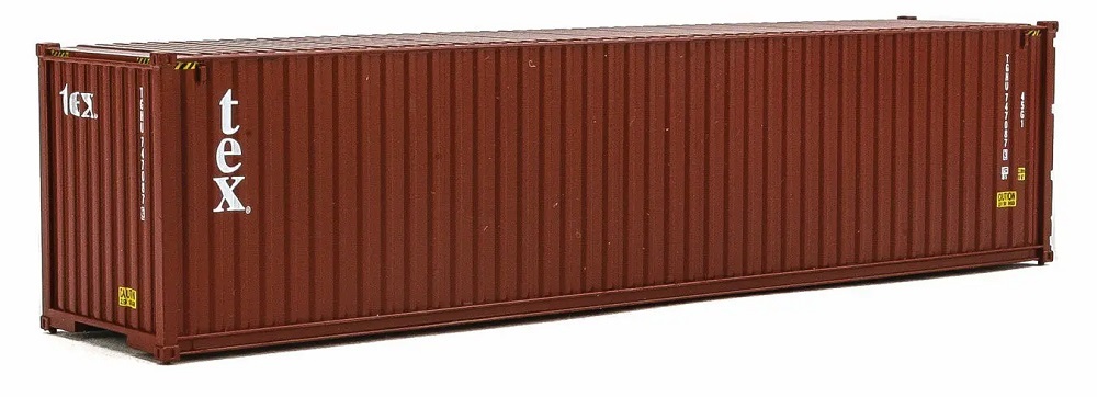 Walthers 949-8266 HO規 40呎 Hi Cube Corrugated Side Container TEX貨櫃