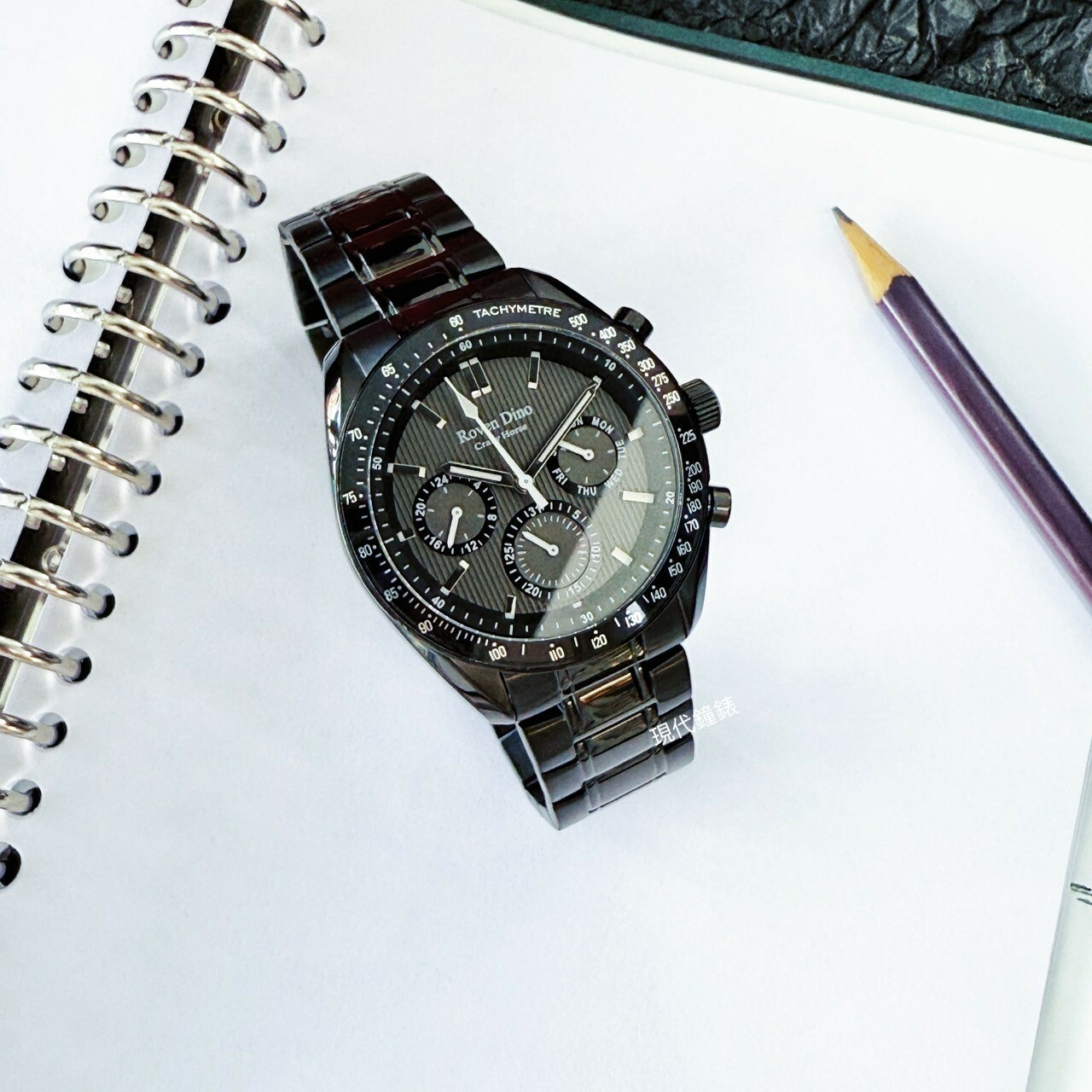 【Roven Dino 羅梵迪諾】機密特務三眼時尚腕錶RD6106B-498 43mm 現代鐘錶