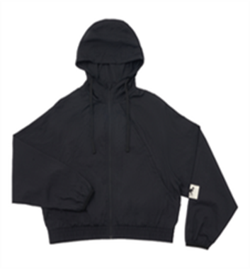 [TW] Kangol WOMEN'S HOODED WINDBREAKER JACKET,BLACK, 64223421-20 BLACK (TKG38)