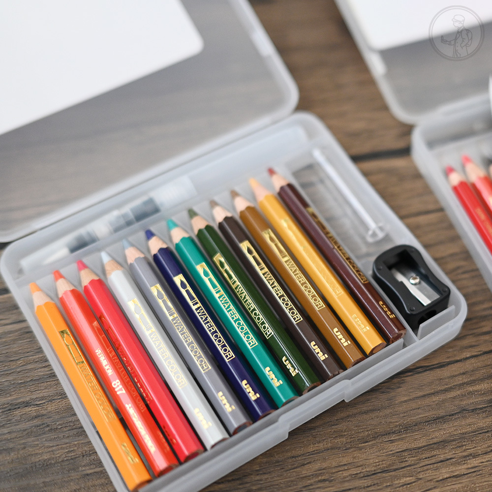 三菱 便攜型水彩色鉛筆12色組