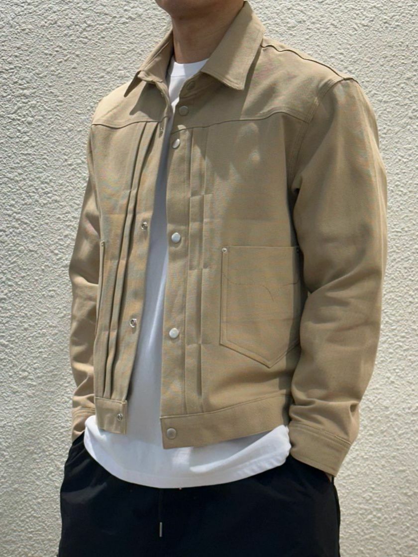 淨色反領開胸外套 AUDAU-004JK