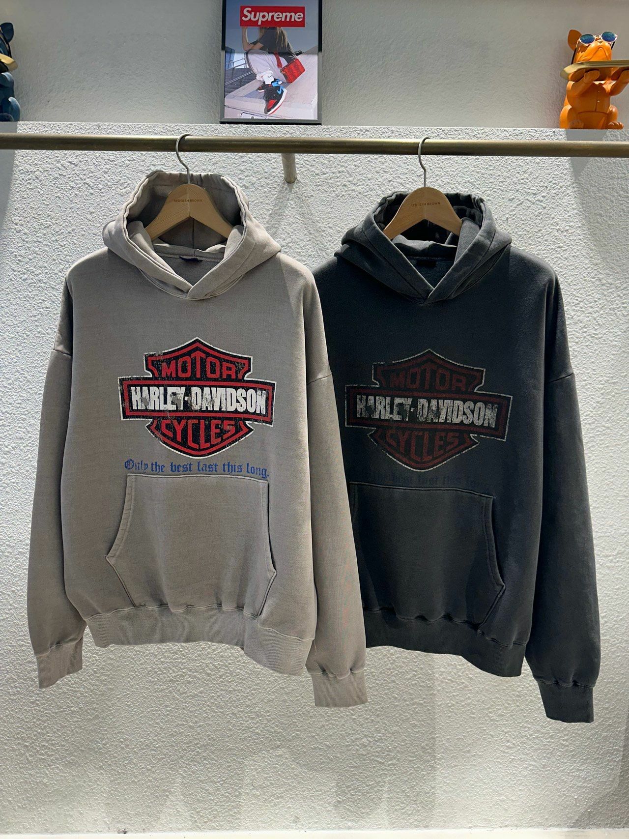 洗水英文字連帽衛衣(薄抓毛底) AUDAU-005T