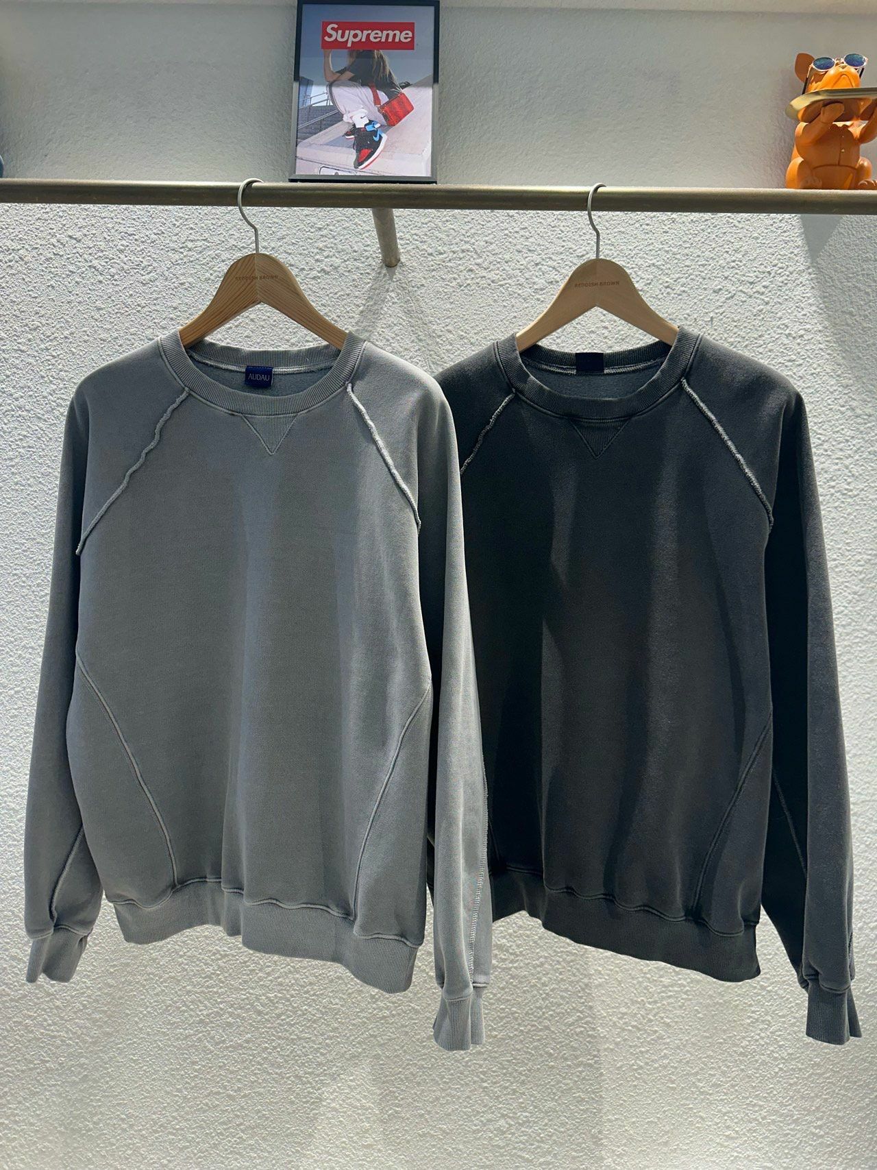 洗水淨色衛衣(薄抓毛底) AUDAU-006T