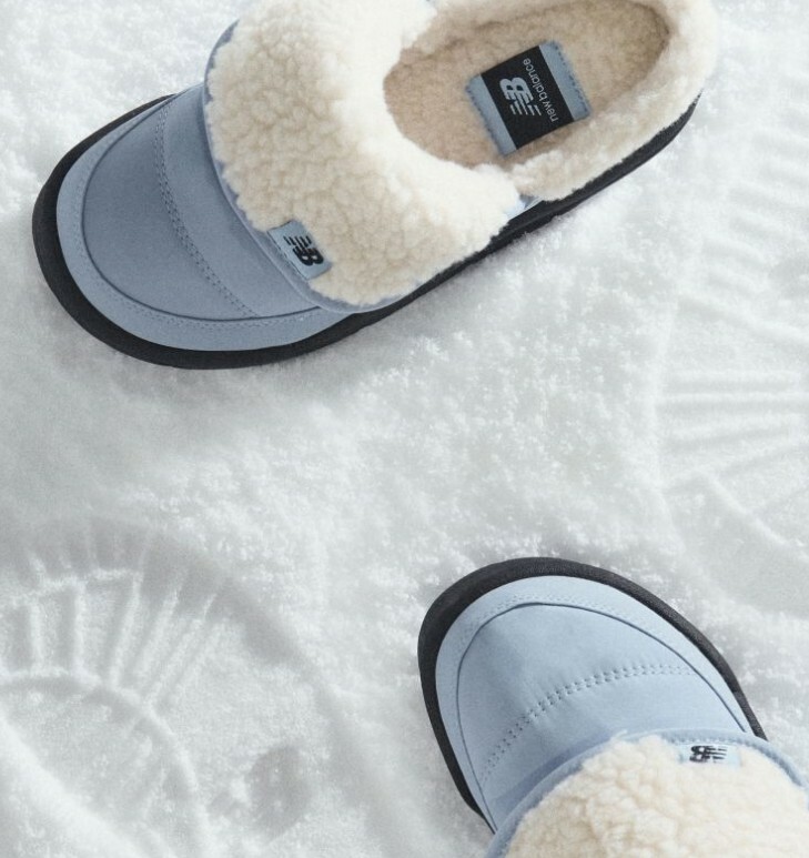 【OWN】New Balance 羊毛 保暖 秋冬 穆勒鞋 懶人鞋 麵包鞋 Q版 大頭 韓國限定 SD3405 藍色