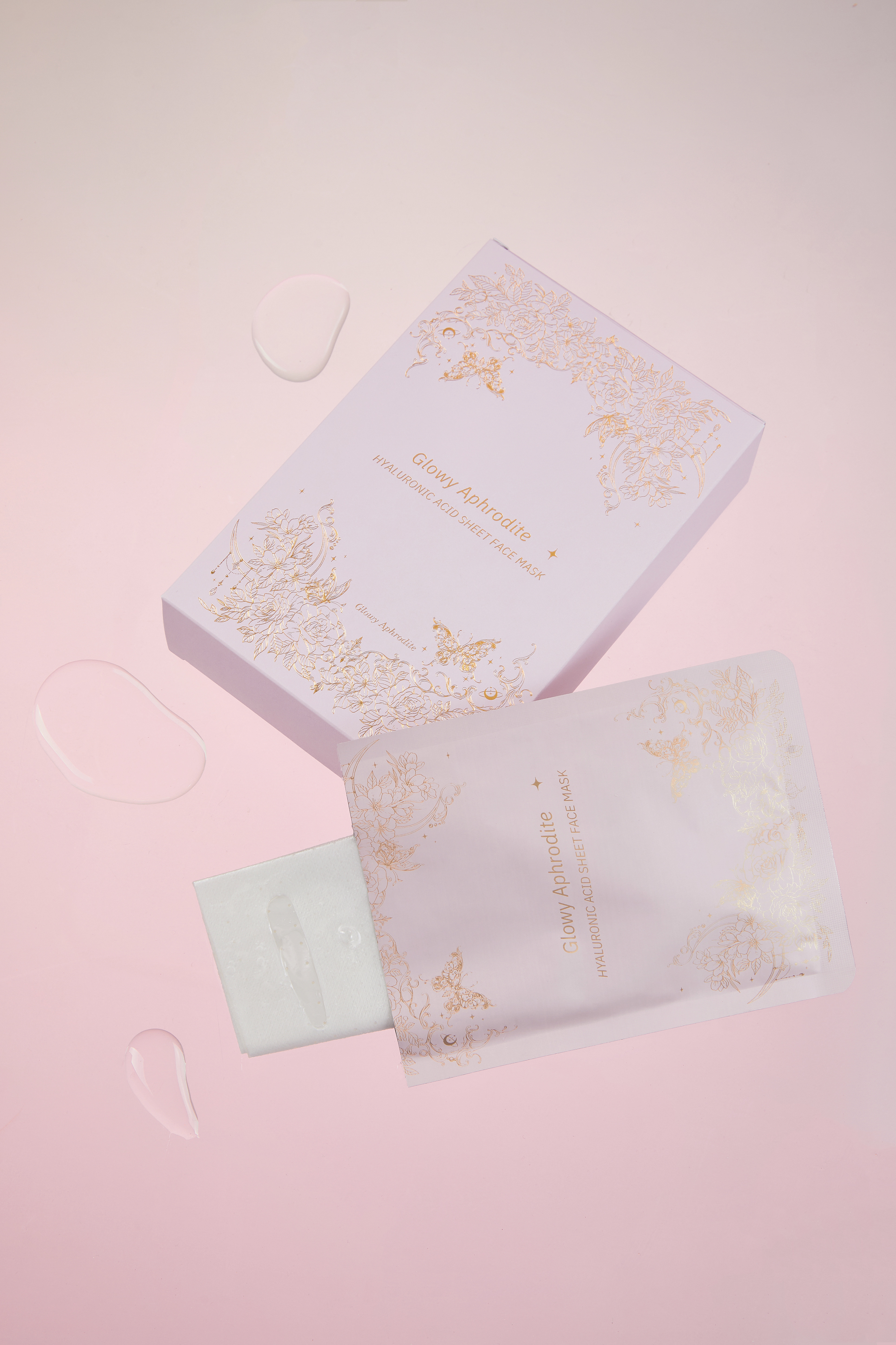 GLOWY APHRODITE - 透明質酸強效保濕面膜(醫美術後 敏感肌 日常護膚)十片