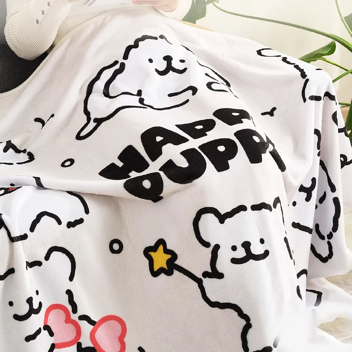 MALTESE 線條小狗 官方正版授權 毛毯 毯子 午睡毯 沙發毯 保暖 / 預購