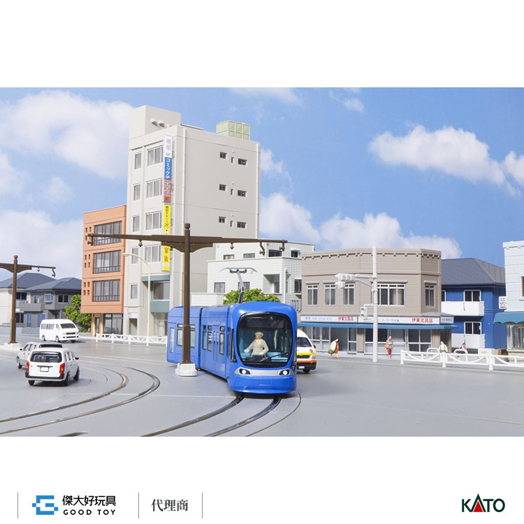 KATO 41-102-E  UNITRAM E 道路板 交叉點角地 (1入)