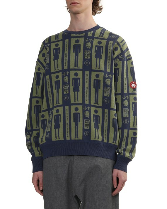 【Focus Store】預購 C.E Jacquard knit jumper "Navy Blue" 深藍 針織毛衣