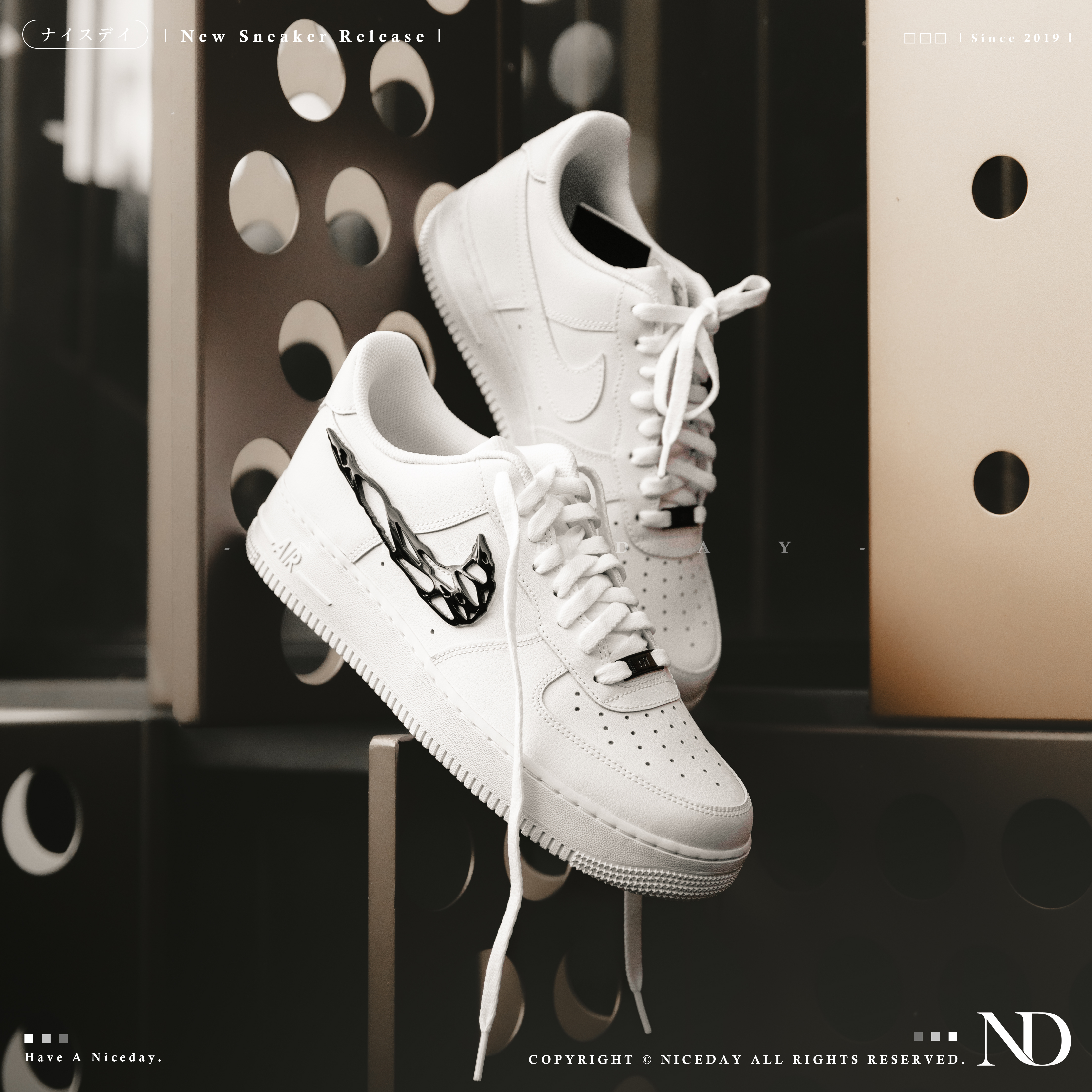 NICEDAY 部分現貨 / 代購  Nike Air Force 1 Low 液態金屬黑 猛毒 女款 IF1686-101