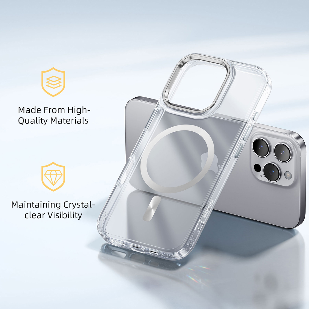 innostyle MagGuard系列 iPhone 16 Pro Max 高清磁吸防摔手機殼 透明