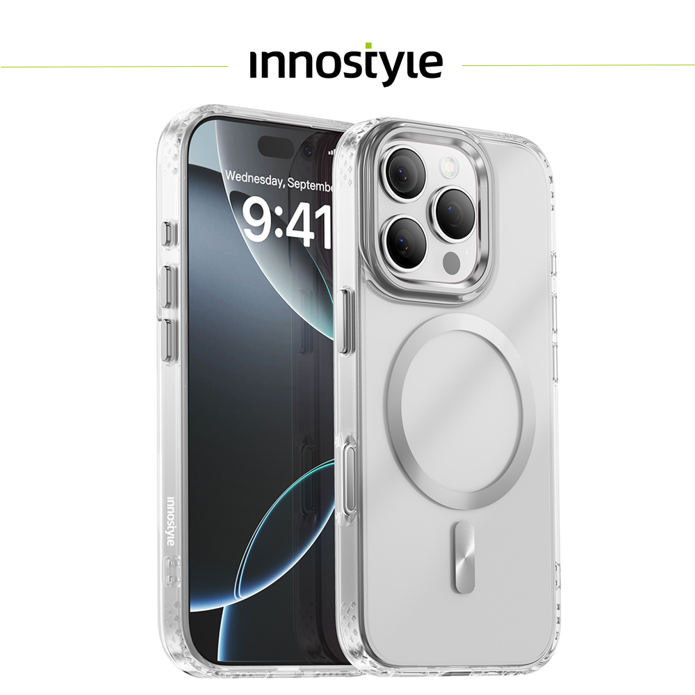 innostyle MagGuard系列 iPhone 16 Pro Max 高清磁吸防摔手機殼 透明