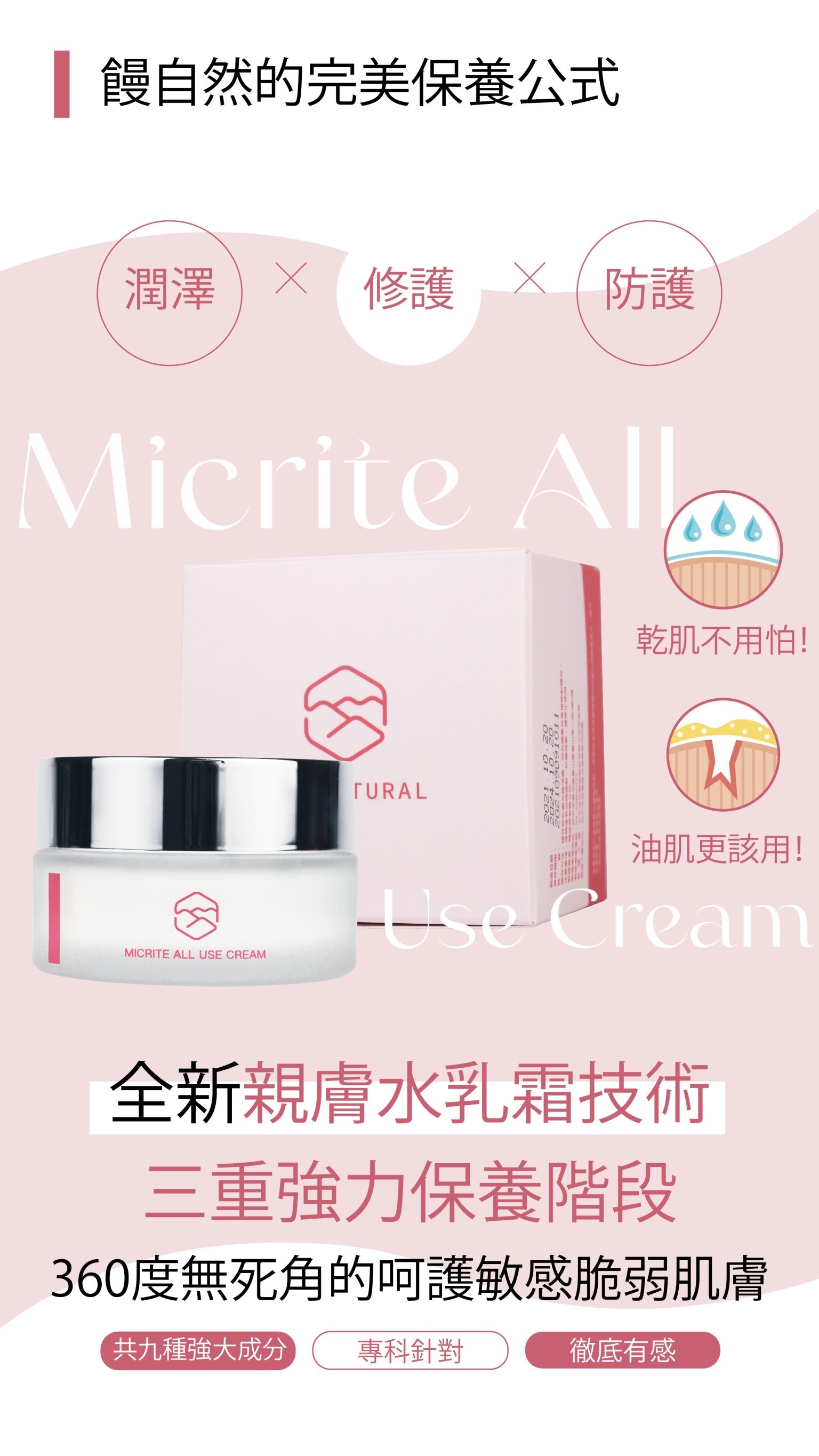 凱哥御用🔥Monnatural微晶全效鎖水霜