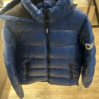 [S] DKNY LOGO HOODED JACKET,BLUE EDGE, DXR51420-XN8 [FINAL SALE] (SD1162)