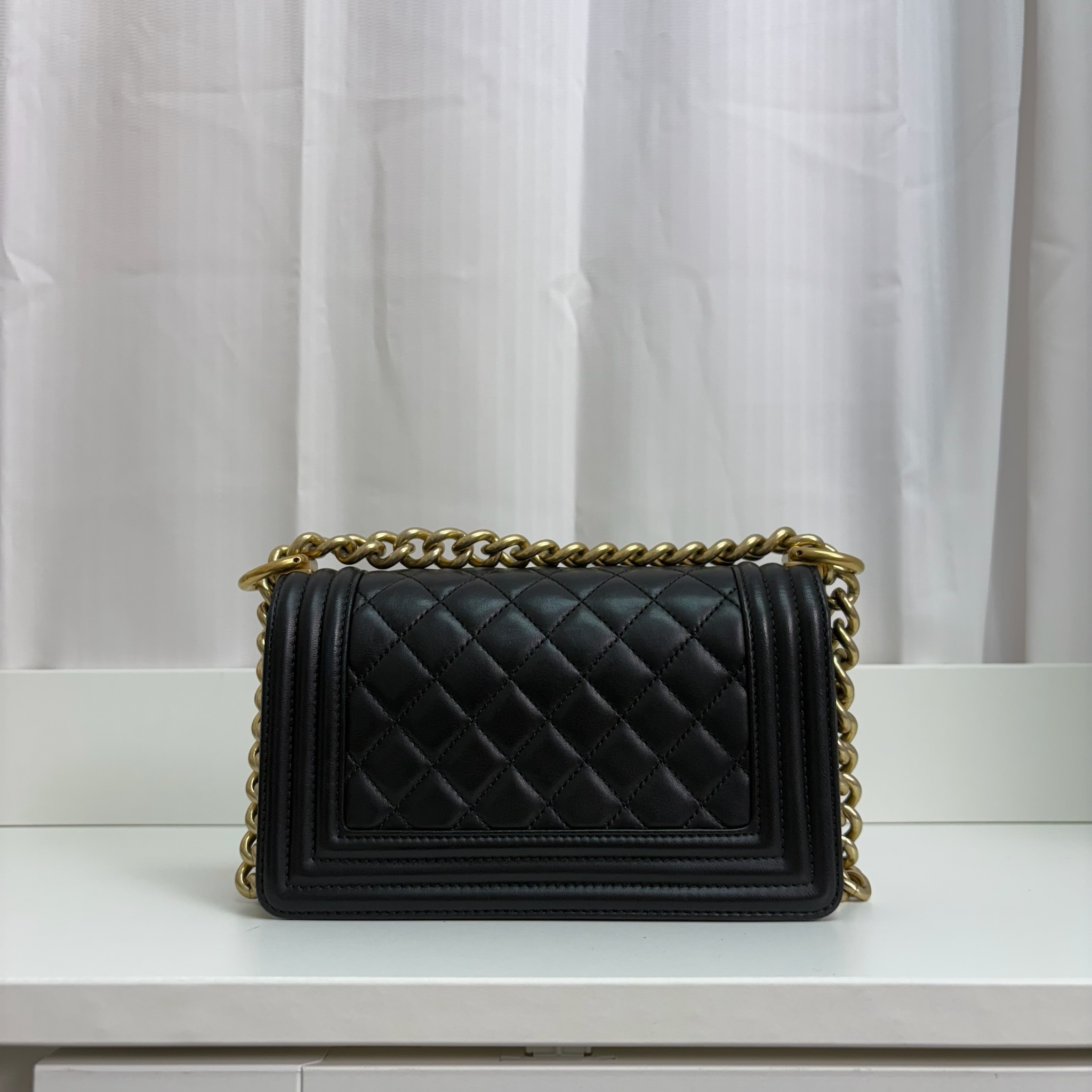 Chanel Boy 20 Bag - Black / Ghw