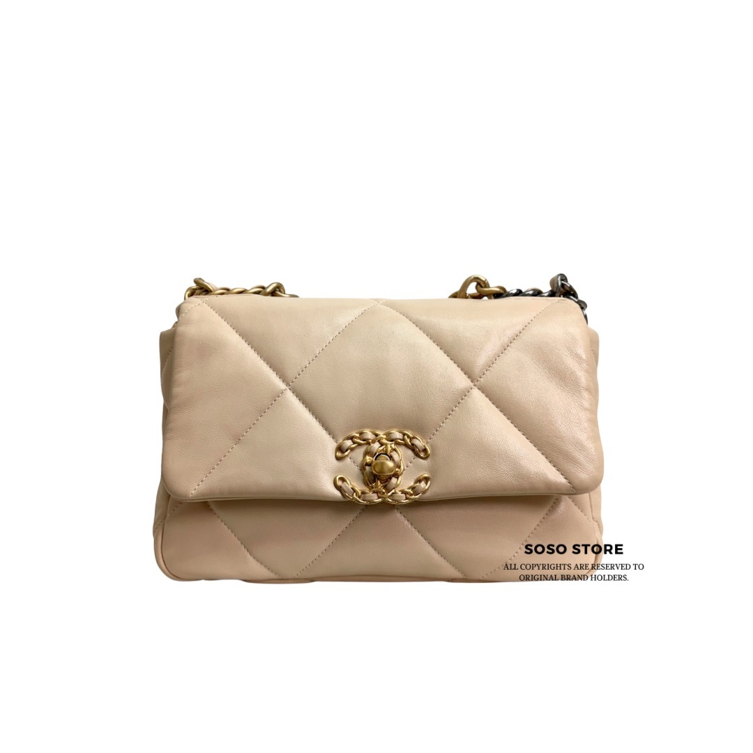 Chanel 19 Handbag - Beige / Ghw&Shw