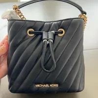 [S] MICHAEL KORS 35T0GU2C0U SM BUCKET XBODY VEGAN FAUX LEATHER,BLACK, 193599731681 (SMK1101)