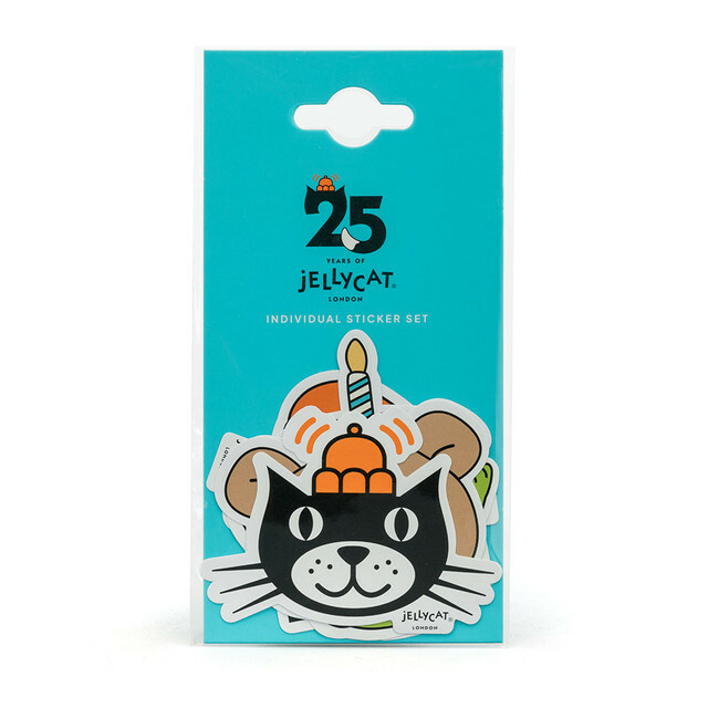 Jelly Cat 25th Anniversary Stickers